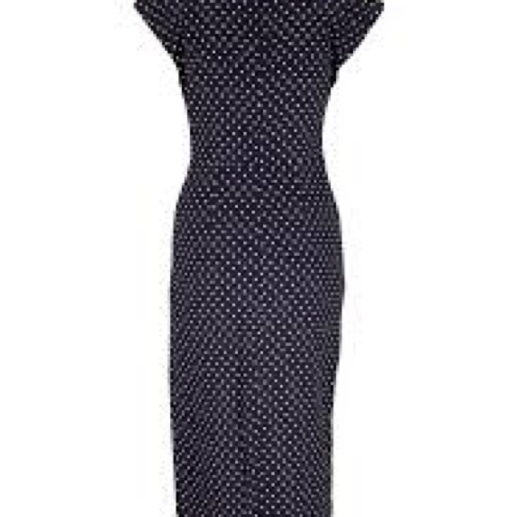 Veronica beard Navy Blue polka dot. - Picture 5 of 13